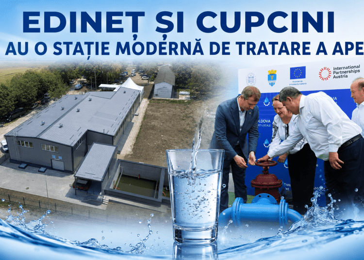 VIDEO // Nu mai beau apă maronie: investiția de 120 de milioane de lei a adus apă curată la Edineț și Cupcini