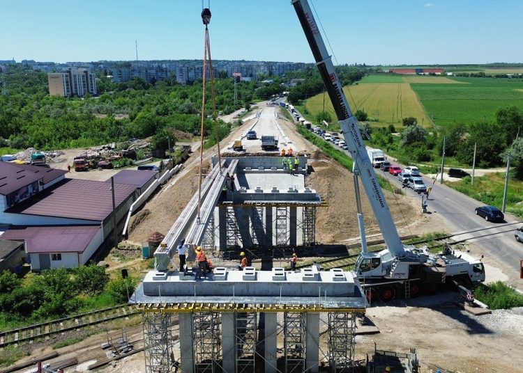 Pasajul de pe centura Bălți, realizat în proporție de 60%