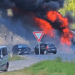 VIDEO // Un nou accident grav în raionul Sîngerei. Incendiu la o cisternă și tamponare între două mașini