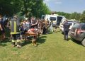 FOTO // Copiii din două tabere de odihnă din raionul Fălești au participat la activități organizate de polițiști