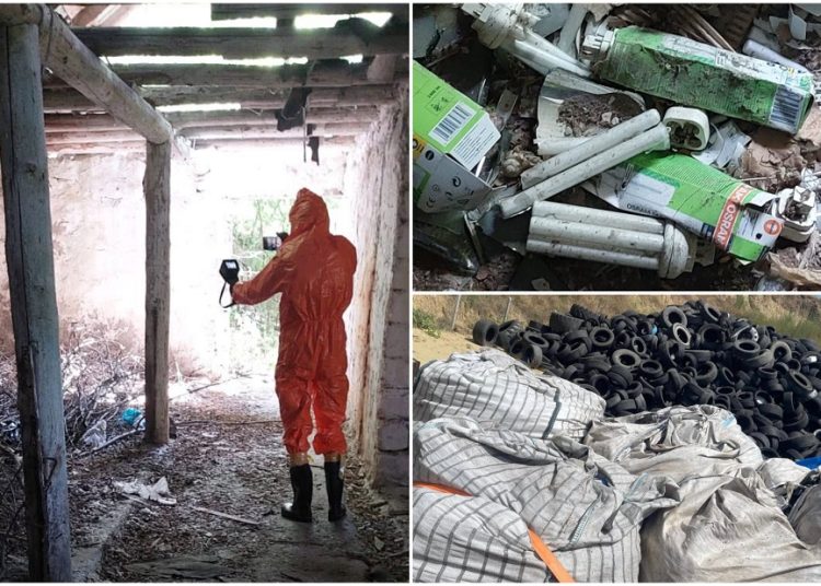 FOTO // Poluare cu mercur în satul Goian, depistată în urma unui control inopinat al Inspectoratului pentru Protecția Mediului