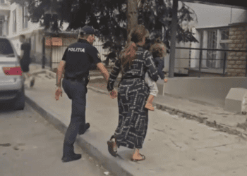 VIDEO // Trei persoane, surprinse folosind copii pentru a cerși în traficul din Chișinău