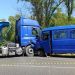Accident grav în raionul Ungheni: un camion s-a ciocnit frontal cu un microbuz de rută. 15 pasageri, transportați la spital