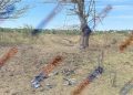 Incendiu de vegetație la Crocmaz, după o explozie puternică. Fragmente de dronă, depistate la fața locului