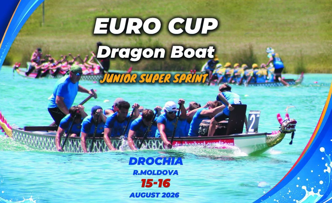 Drochia găzduiește, în weekend, competiția „Euro Cup – Super Sprint” la canotaj pe bărci „Dragon”