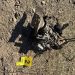 FOTO // Fragmentele dronei depistate la Giurgiulești aparțin unui aparat de tip Geran. Au fost găsite două cratere