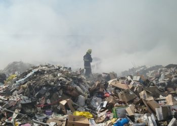 Incendiul de la gunoiștea din Orhei a fost stins în totalitate