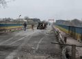 Circulație suspendată pe un pod din Ucraina, în apropierea frontierei cu Republica Moldova. Călătorii sunt îndemnați să evite regiunea Odesa