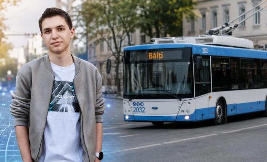 Un student din România a obținut un grant european de 60.000 de euro pentru o soluție AI destinată transportului public din Bălți