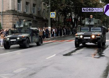 VIDEO // La Bălți, Ziua Independenței a fost marcată, în premieră, printr-o paradă militară