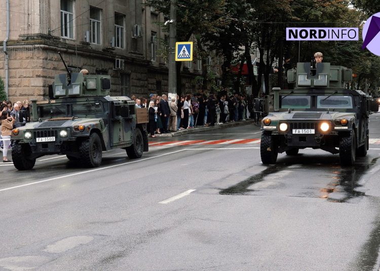 VIDEO // La Bălți, Ziua Independenței a fost marcată, în premieră, printr-o paradă militară
