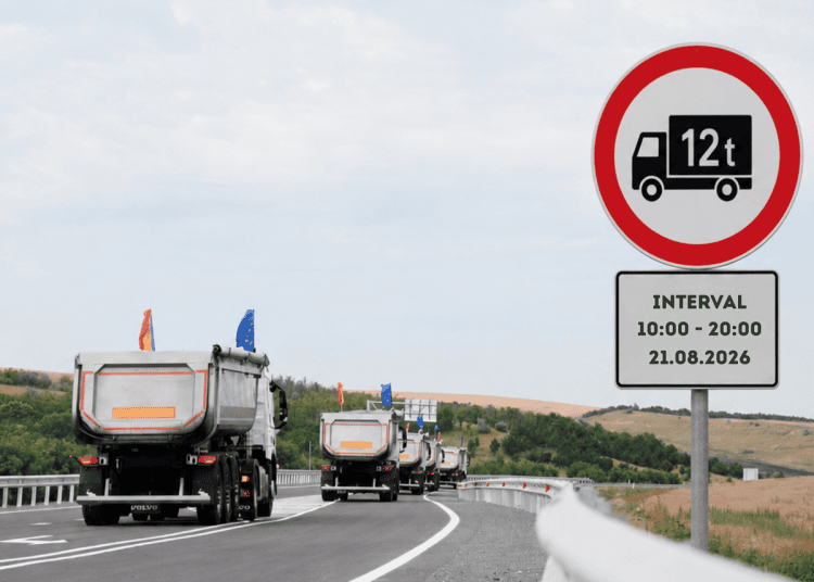 Camioanele de peste 12 tone, restricționate pe drumurile din nordul țării. Măsura, valabilă pe durata Codului portocaliu de caniculă