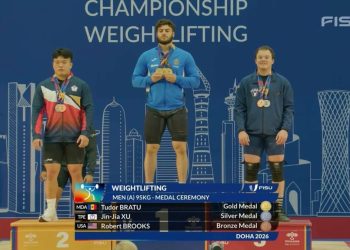 FOTO // Halterofilul Tudor Bratu a devenit campion mondial universitar