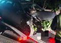 Accident în raionul Glodeni: un șofer a ajuns cu mașina într-un pilon de pe marginea drumului și a refuzat să fie testat pentru stabilirea stării de ebrietate